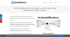 Desktop Screenshot of deshumidificadores.net