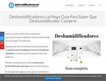 Tablet Screenshot of deshumidificadores.net